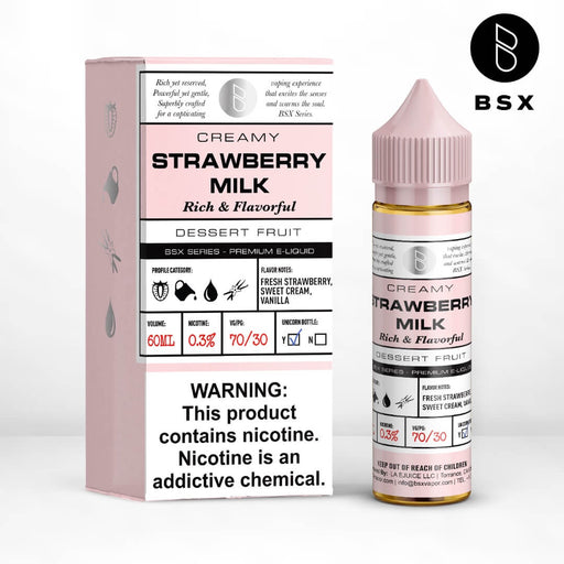 Glas BSX Strawberry Milk eJuice-eJuice.Deals