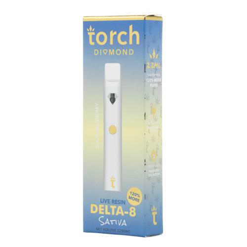 Torch Diamond Live Resin Delta 8 Disposable Vape 2.2g - eJuice.Deals