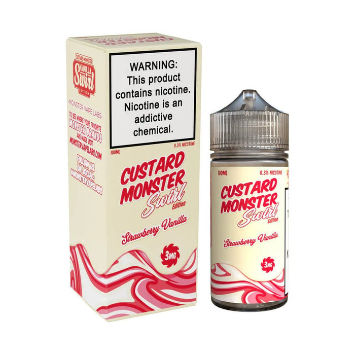 Custard Monster Swirl Strawberry Vanilla eJuice - eJuice.Deals