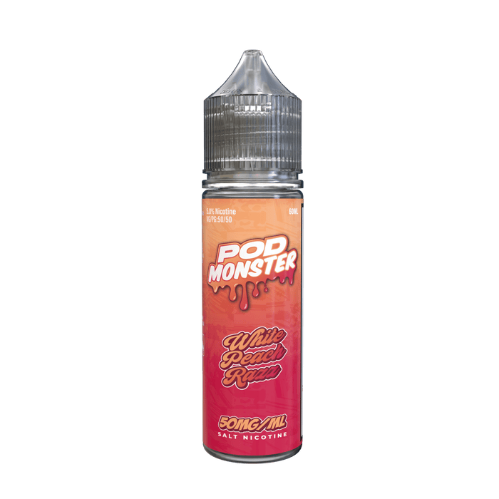 Pod Monster Salt White Peach Razz eJuice - eJuice.Deals