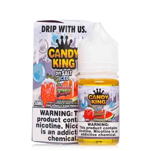 Candy King On Salt Iced Strawberry Watermelon Bubblegum eJuice-eJuice.Deals