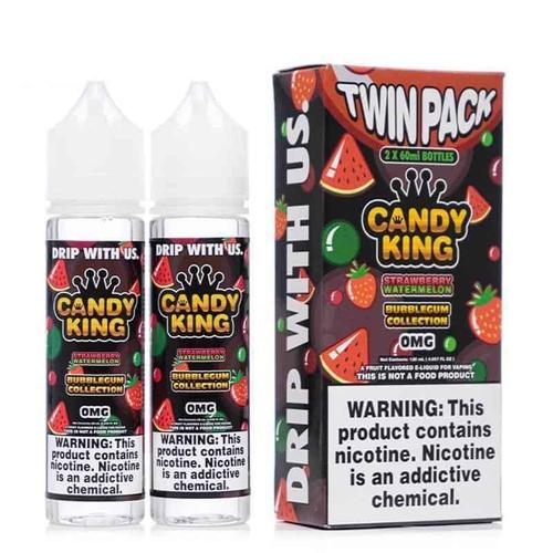 Candy King Bubblegum Collection Strawberry Watermelon eJuice Twin Pack-eJuice.Deals