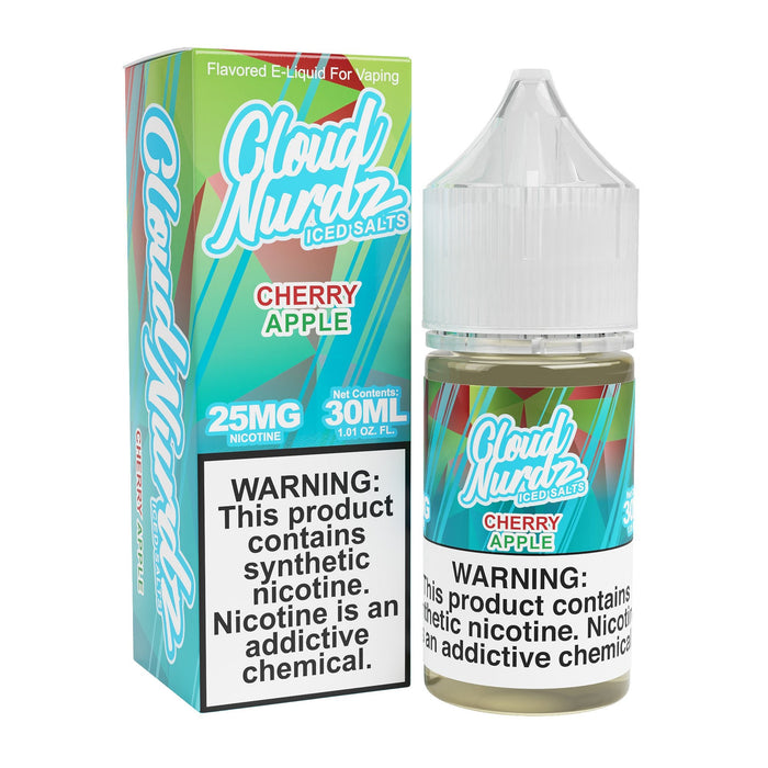 Cloud Nurdz Iced Salts Cherry Apple eJuice - eJuice.Deals