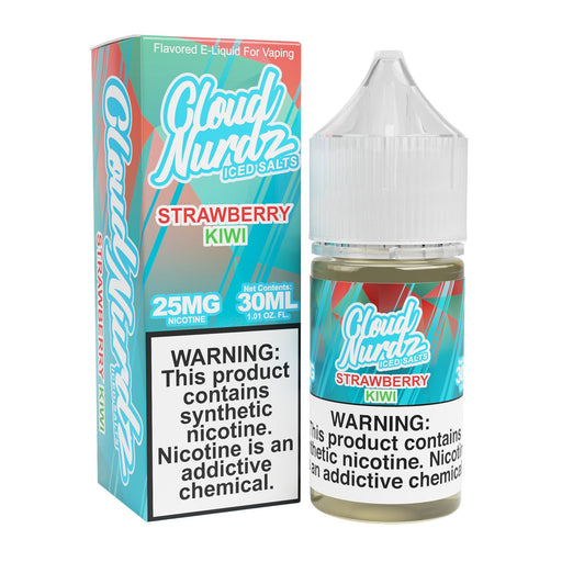 Cloud Nurdz Iced Salts Strawberry Kiwi eJuice - eJuice.Deals