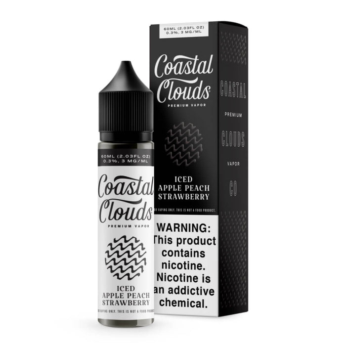 Coastal Clouds Iced Apple Peach Strawberry eJuice-eJuice.Deals