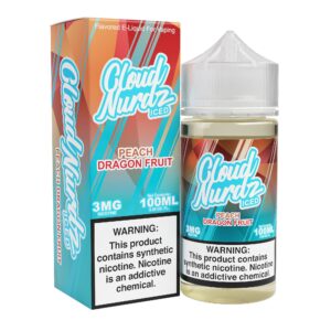 Cloud Nurdz Iced Peach Dragonfruit eJuice - eJuice.Deals