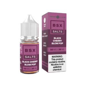 Glas BSX Salt Black Cherry Blow Pop eJuice - eJuice.Deals