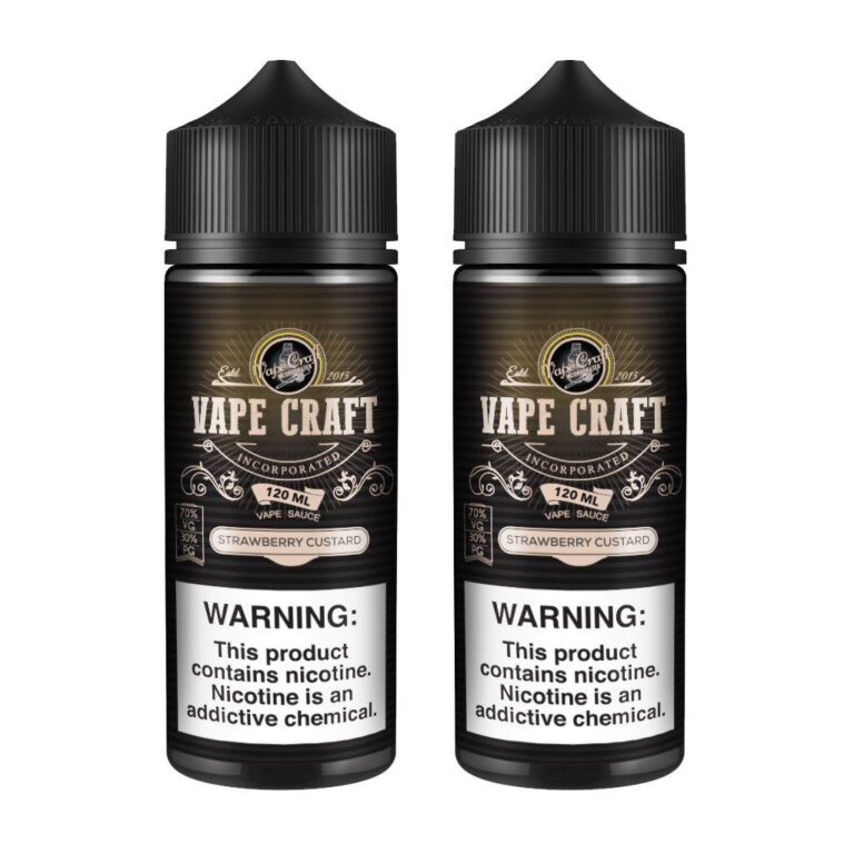 Vape Craft Strawberry Custard 2 Bottle Bundle-eJuice.Deals