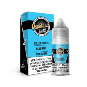 Vapetasia Killer Fruits Salt Blue Razz eJuice - eJuice.Deals
