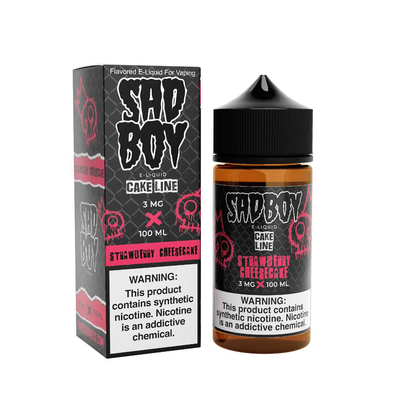 Sadboy Cake Line Strawberry Cheesecake eJuice - Image 1